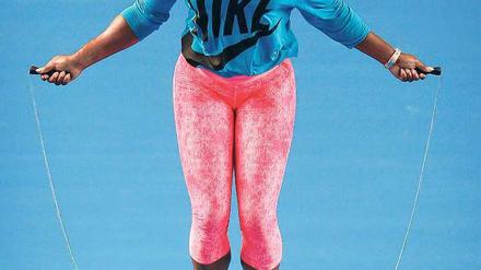 Wer hüpft, gewinnt. Serena Williams geht als große Favoritin in die Australian Open. 