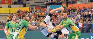 Erfolgreich aus allen Lagen. Der Flensburger Steffen Weinhold war beim WM-Auftaktspiel mit sieben Treffern bester Torschütze der deutschen Mannschaft. Foto: Camera4