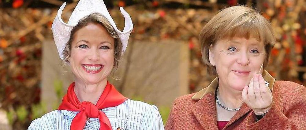 Der Käse aus Holland scheint Angela Merkel zu schmecken.