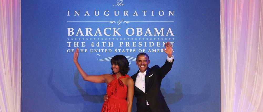 Michelle und Barack Obama bei den Inaugurationsfeierlichkeiten. Nun geht es weiter mit Schwarzbrot.