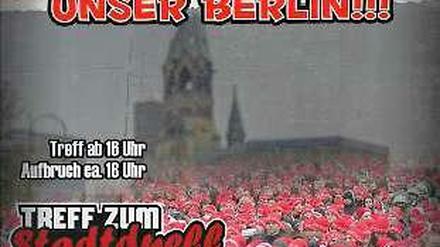 Der Flyer der Unions-Anhänger.