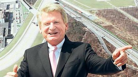 Berlins Neuer? Wilhelm Bender, aufgenommen beim Spatenstich für die Nordwestbahn in Frankfurt am Main. Foto: dpa