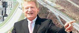 Berlins Neuer? Wilhelm Bender, aufgenommen beim Spatenstich für die Nordwestbahn in Frankfurt am Main. Foto: dpa