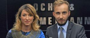 Charlotte Roche und Jan Böhmermann.
