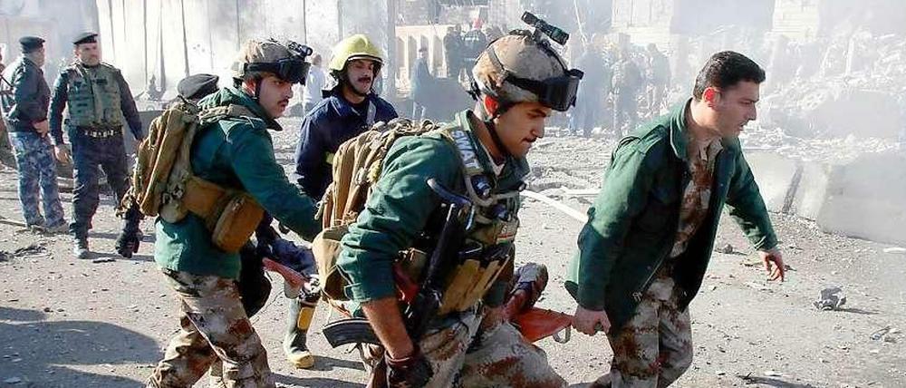 Mindestens 33 Tote und 70 Verletzte gab es am Sonntagmorgen bei einem Anschlag im nordirakischen Kirkuk.