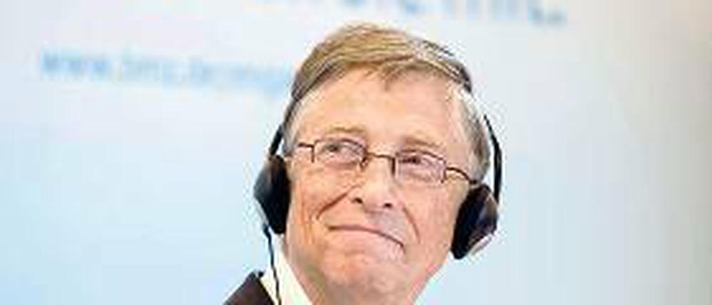 Gute Tat. Bill Gates hat große Teile seines Vermögens in eine Stiftung gesteckt.Foto: AFP