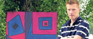 Sein Werk. Um seinen Künstlernamen „Zecke“ aufs Trikot zu bekommen, hat Andreas Neuendorf dieses Bild gemalt – denn so galt er als Künstler.