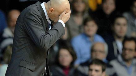 Alba-Trainer Sasa Obradovic konnte kaum mit ansehen, wie seine Mannschaft ab Mitte des ersten Viertels einem Rückstand hinterherlaufen musste.