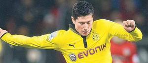 Gefühl im Fuß. Robert Lewandowski hat in der Liga schon 13 Treffer erzielt.