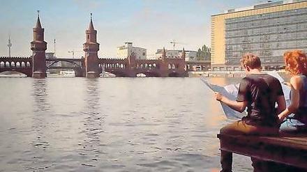 Im Kurzfilm "Nashorn im Galopp" ist die Oberbaumbrücke idyllische Kulisse für zarte Gefühle.