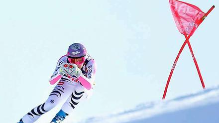 Voll in Fahrt. Maria Riesch.