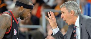 Auge in Auge: Bayerns Tyrese Rice und Svetislav Pesic (r.) im Zwiegespräch.