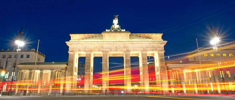Brandenburger Tor im Lichterglanz.