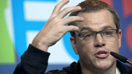 Matt Damon macht Promo für seinen neuen Film "Promised Land"
