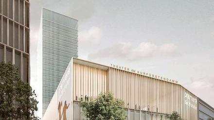 Tauziehen hinter den Kulissen. Ob es bei diesem Entwurf von Architekt David Chipperfield für das neue Ku'damm-Karree bleibt, ist fraglich.