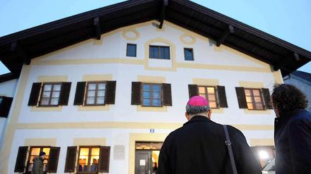 Das Geburtshaus von Joseph Ratzinger in Marktl, Oberbayern.