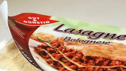 Auch in der Lasagne der Edeka-Marke "Gut &amp; Günstig" wurden geringe Mengen Pferdefleisch gefunden. 