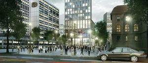 Die zukünftige Gestaltung der Hardenbergstraße ist nicht ganz klar: City-West-Pläne konkurrieren mit Erweiterungsvorhaben der Technischen Universität Berlin. 
