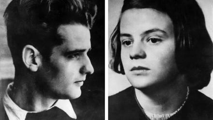 Die Geschwister Hans und Sophie Scholl.