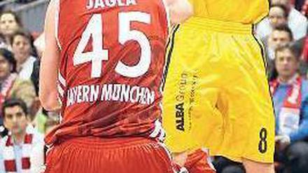 Allein gegen München. Heiko Schaffartzik war noch bester Berliner. Foto: Eibner