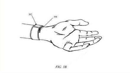 Die Hand Apples. So könnte das multifunktionale Armband aussehen.