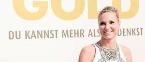 Kirsten Bruhn, Schwimmerin, am Mittwoch bei der Premiere. Foto: dpa