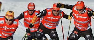 Auf Medaillensuche. Eric Frenzel (r.) geht als Weltcupführender in die WM-Spur. 