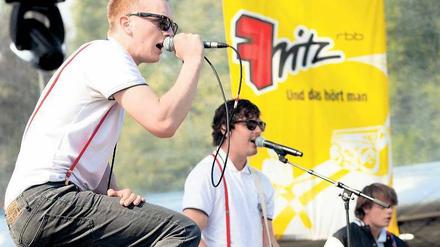Nachwuchsförderung. Unter dem Motto „Die Neuen DeutschPoeten“ präsentiert Fritz regelmäßig deutschsprachige Musiker und Bands wie Kraftklub. Foto: RBB