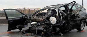 Tödlicher Unfall auf der Berliner Stadtautobahn im Jahr 2013.