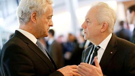 Bundesverkehrsminister Peter Ramsauer (CSU, links) und Bahn-Chef Rüdiger Grube