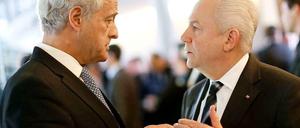 Bundesverkehrsminister Peter Ramsauer (CSU, links) und Bahn-Chef Rüdiger Grube