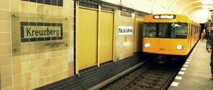 Der U-Bahnhof „Platz der Luftbrücke“.