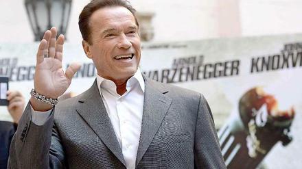 Arnold Schwarzenegger bei Vorstellung seines aktuellen Films "The Last Stand" in Rom. 