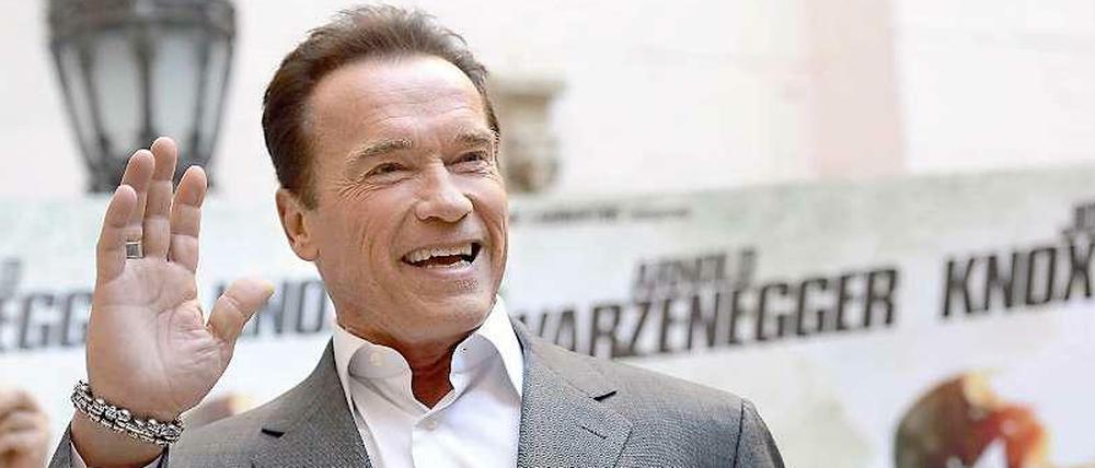 Arnold Schwarzenegger bei Vorstellung seines aktuellen Films "The Last Stand" in Rom.