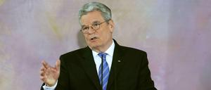 Bundespräsident Joachim Gauck mahnt zügige Rettung des BER an.