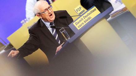 Rainer Brüderle wurde von den Delegierten des FDP-Parteitages zum Spitzenkandidaten für die Bundestagswahl gekürt.