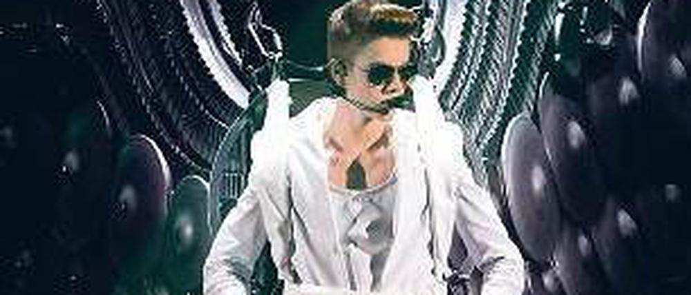 Auch das Berliner Konzert ist nicht ausverkauft. Justin Bieber auf Tour. Foto: Reuters