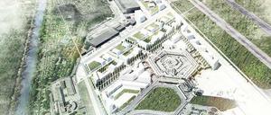 Neues Leben am alten Airport. Gewinner des Schinkel-Wettbewerbs schlagen Wohnhäuser neben dem sechseckigen Terminal vor. 