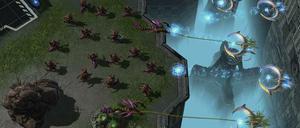 Szene aus "Starcraft II: Heart of the Swarm".