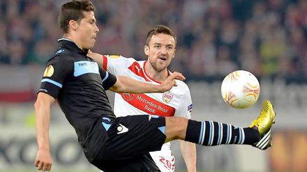 Im Hinspiel in Stuttgart waren die Fans noch zugelassen. Lazio gewann 2:0.