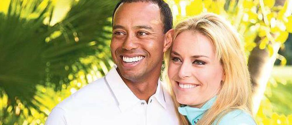 Gegensätze ziehen sich an. Lindsey Vonn, Tiger Woods. 