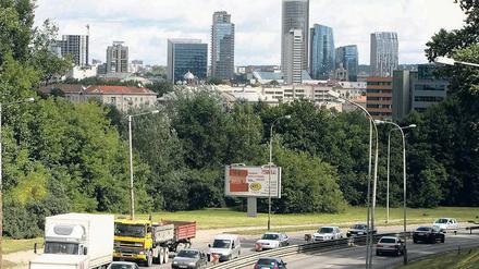 Aufstrebend. Das Geschäfts- und Bankenviertel der litauischen Hauptstadt Vilnius.