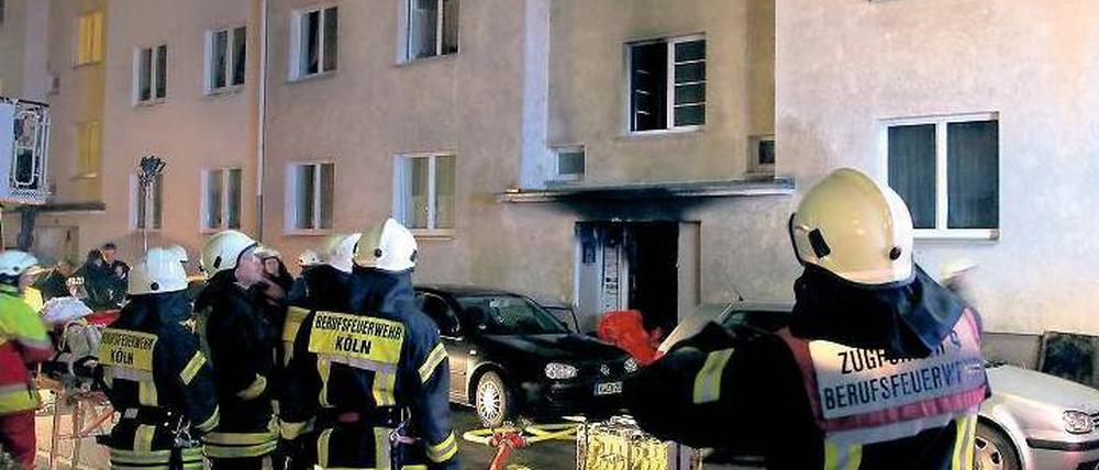 Feuer in Köln. In diesem Haus starben an Ostern zwei Menschen.