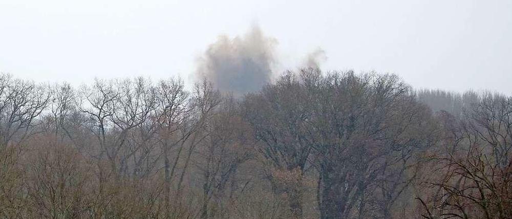 Die Bombe in Oranienburg wurde gesprengt. 