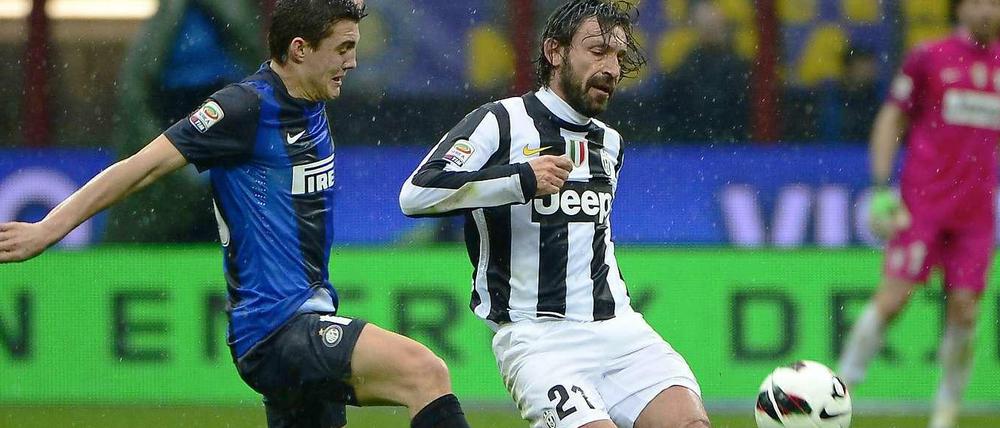 Turins Xavi. Andrea Pirlo (rechts) ist für Juventus immer noch unverzichtbar.