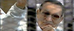 Angeklagt: Der frühere ägyptische Präsident Hosni Mubarak. 