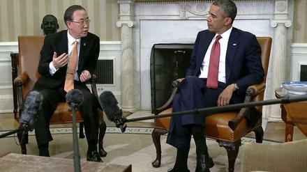Barack Obama und Ban Ki Moon.