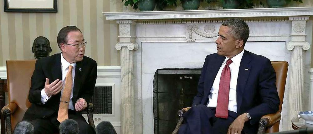 Barack Obama und Ban Ki Moon.