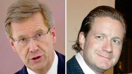 Der damalige Bundespräsident Christian Wulff und Filmunternehmer David Groenewold.