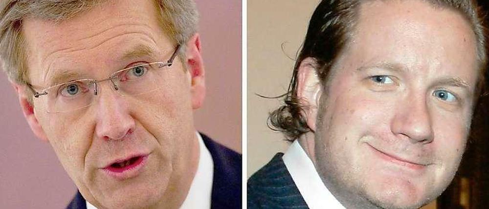 Der damalige Bundespräsident Christian Wulff und Filmunternehmer David Groenewold.